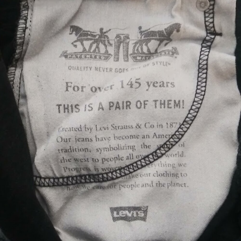 Levi's 502 Men's black/dark gray jeans - Picture 13 of 16